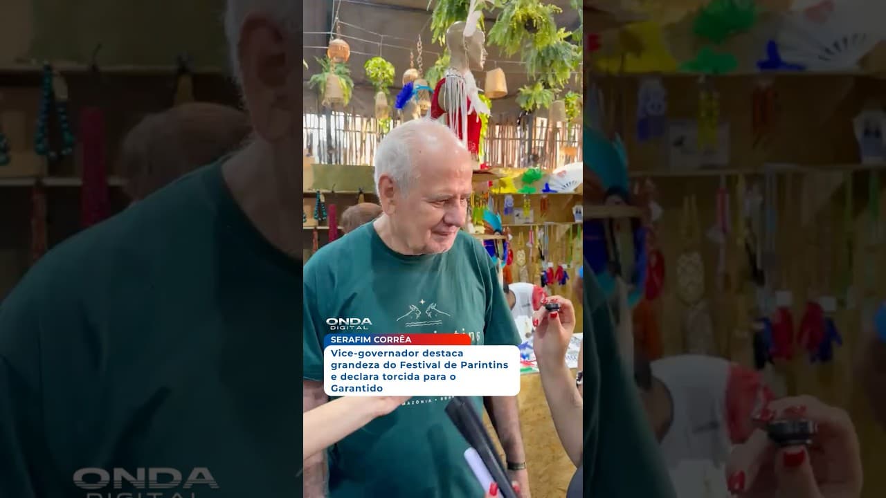 Vice-governador destaca grandeza do Festival de Parintins e declara torcida para o Garantido