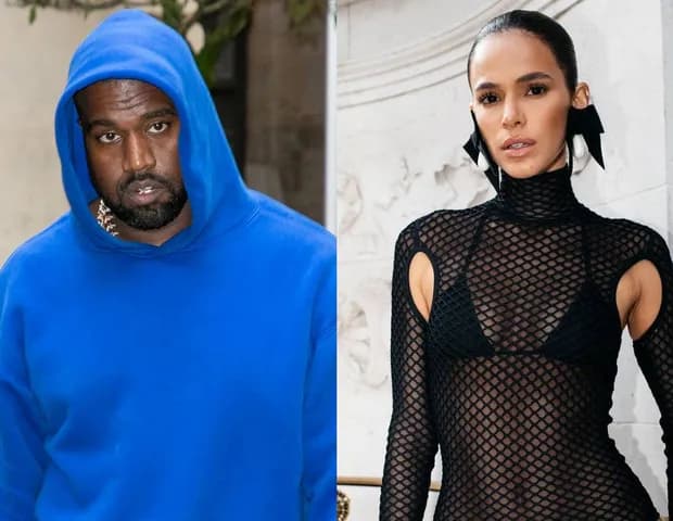 Kanye West reposta fotos de Bruna Marquezine após encontrá-la em desfile