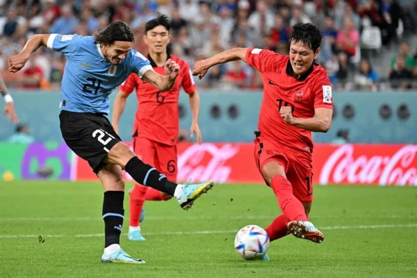 Uruguai e Coréia do Sul empatam sem gols na Copa