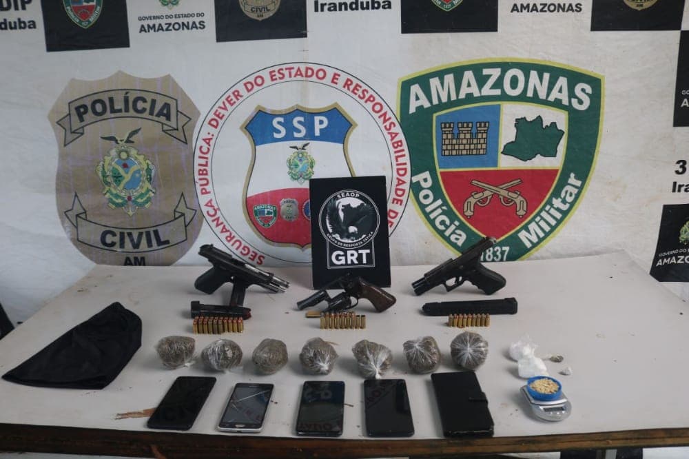 SSP-AM prende envolvidos em tráfico de drogas em Iranduba