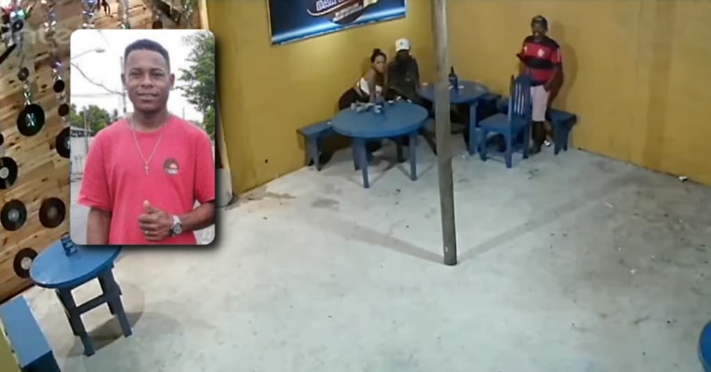 Veja vídeo: homem é assassinado enquanto bebia em bar de Linhares