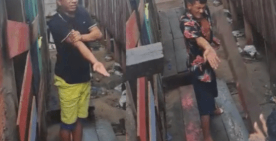 VÍDEO: Após correção do &#8220;tribunal do crime”, dupla é presa por assalto em Manaus