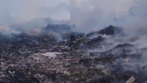 VÍDEO: Incêndio atinge lixão no município de Borba, no AM