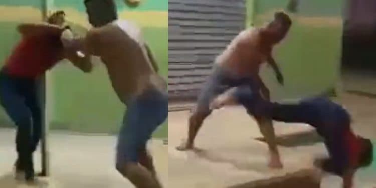 VÍDEO: Mulher apanha de companheiro em via pública no AM e cena causa revolta