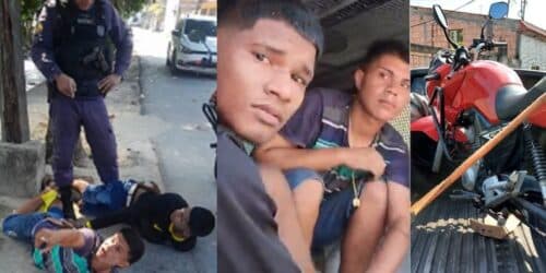 VÍDEO: Dupla é presa após roubar moto com rastreador, em Manaus