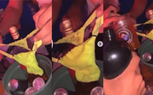 VÍDEO: Jovens viralizam ao filmar whisky &#8216;coado&#8217; na calcinha, em bar de Manaus
