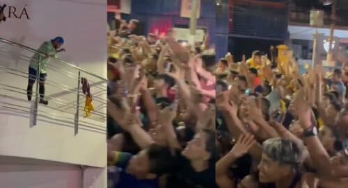 VÍDEOS: Neymar causa euforia em Belém e até &#8220;briga&#8221; por autógrafo