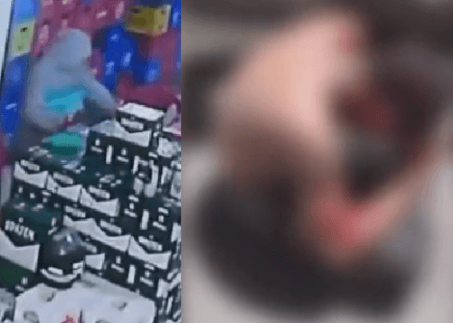 VÍDEO: População reage e espanca dupla suspeita de roubar distribuidora, no AM