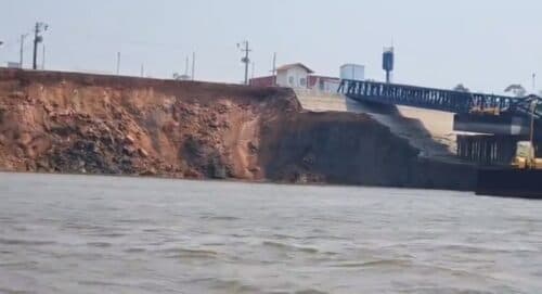 VÍDEO: Parte do Porto de Itacoatiara-AM desaba e é interditado