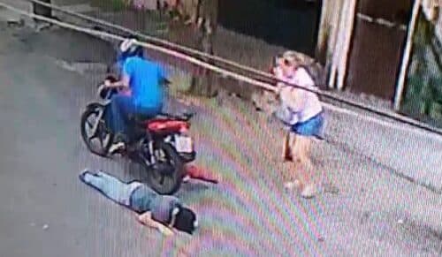VÍDEO: Filha leva tiro para proteger a mãe de bandido, em Fortaleza