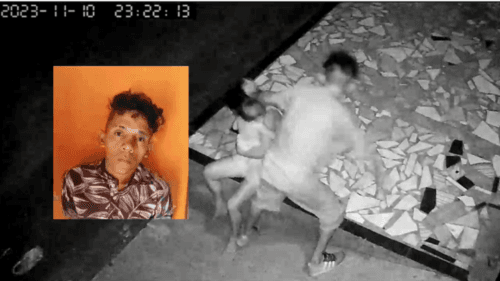 VÍDEO: Mulher com bebê no colo é agredida por marido com socos e chutes, no Pará