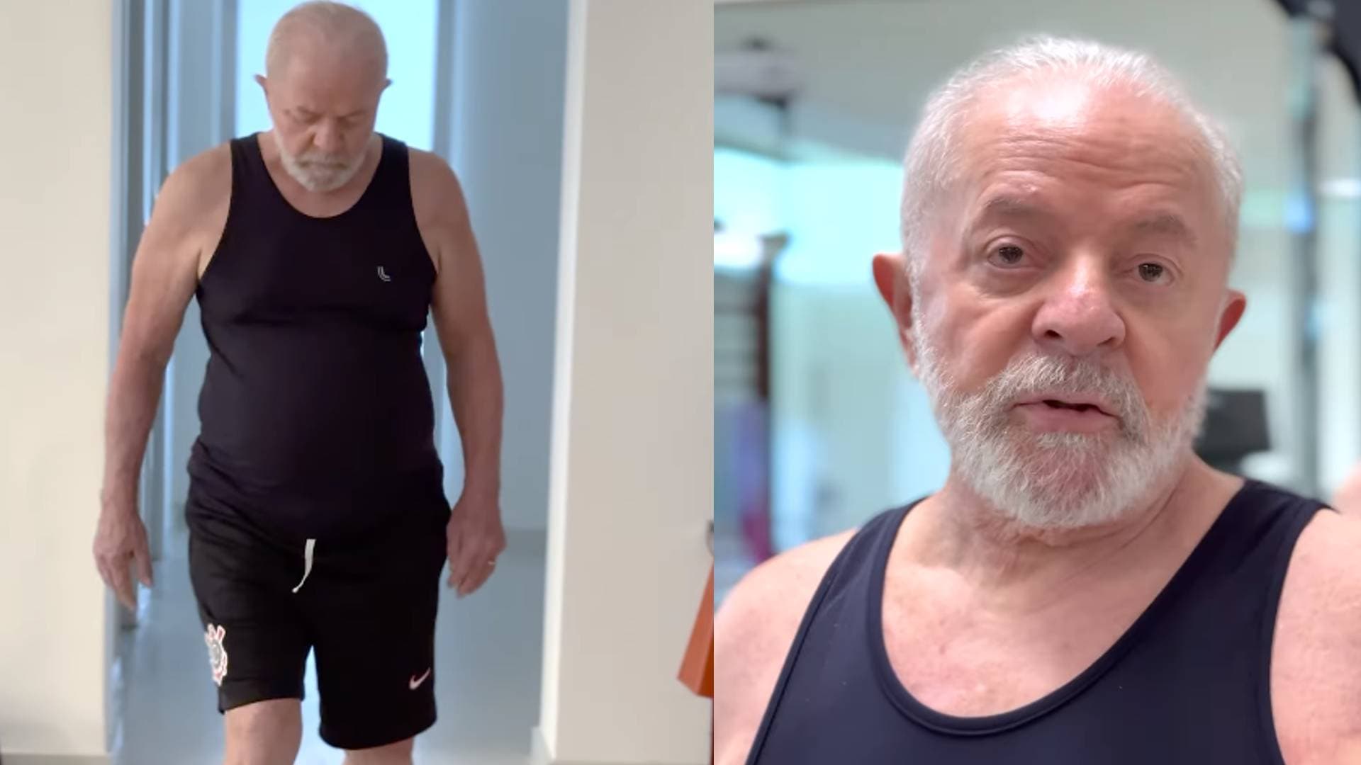 Recuperado de cirurgia, Lula se exercita e internautas brincam: &#8216;novo reforço do Corinthians&#8217;