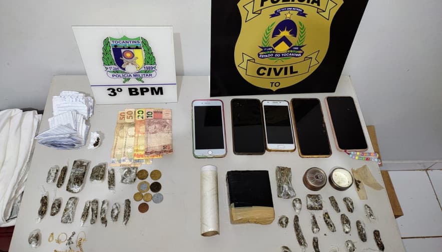 Policias localizam ponto de drogas em Pedro Afonso