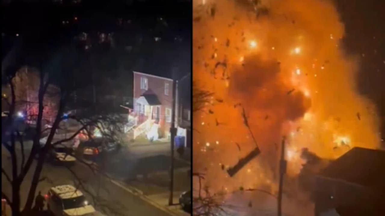 VÍDEO: Nos EUA, casa explode momentos antes da polícia cumprir mandado