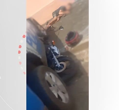 VÍDEO: Suspeito de fazer manobras é atingido por viatura no norte do Tocantins