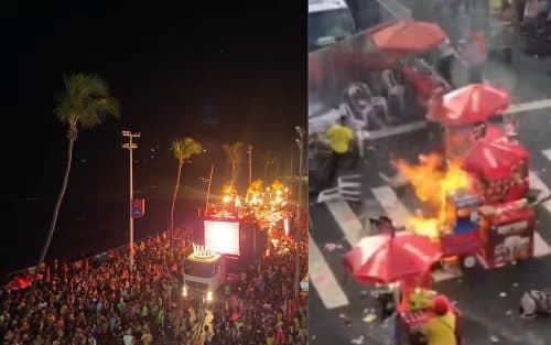 Terceiro dia do carnaval de Salvador tem apagão, baleado e acidente em camarote