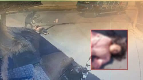 VÍDEO: Acidente entre motocicleta e caminhão-baú deixa uma pessoa ferida, em Manaus 