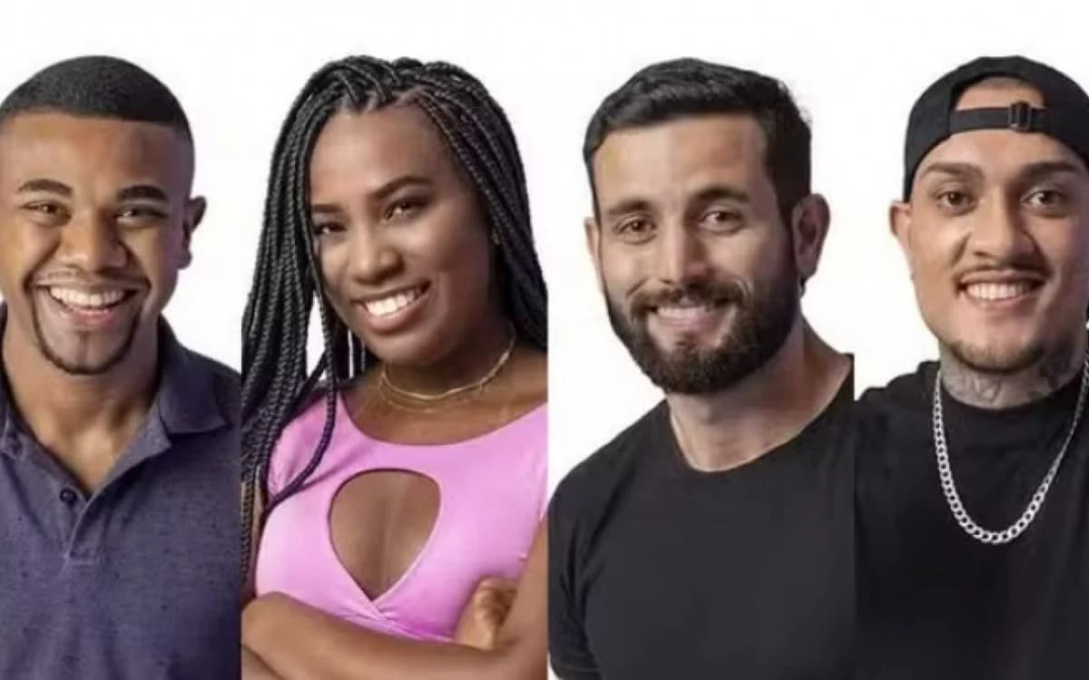 BBB 24: Davi, Leidy Elin, Matteus e MC Bin Laden formam o 14º paredão