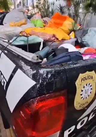 Depósito com produtos furtados na enchente são encontrados pela Polícia no RS