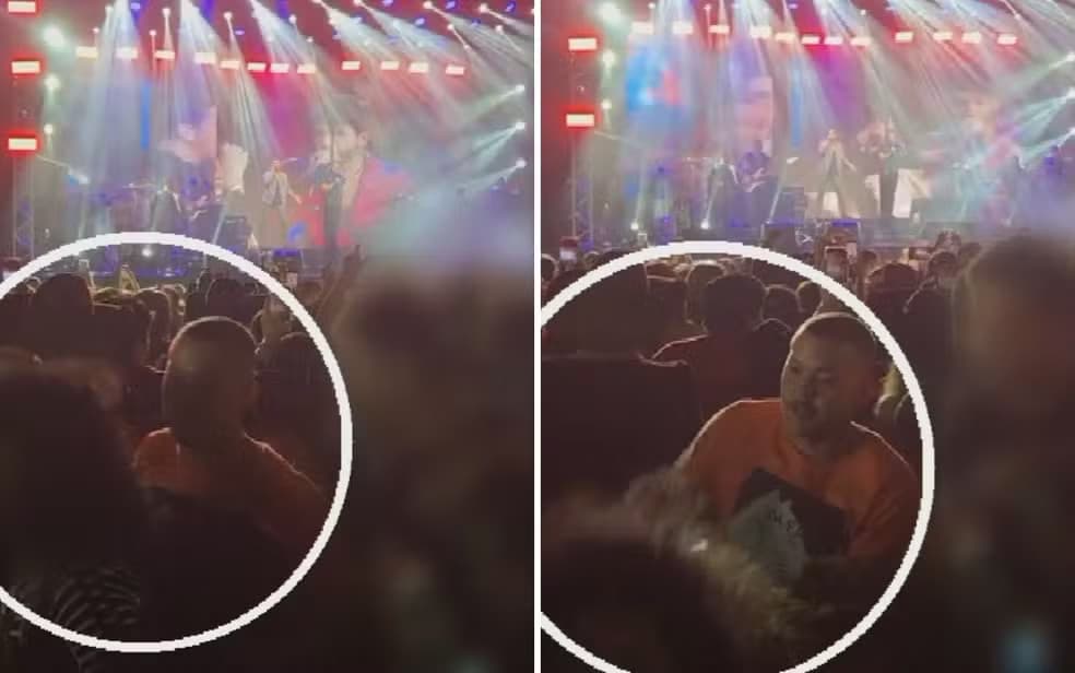 VÍDEO: Homem é preso após ser filmado agredindo mulher durante show em Goiás