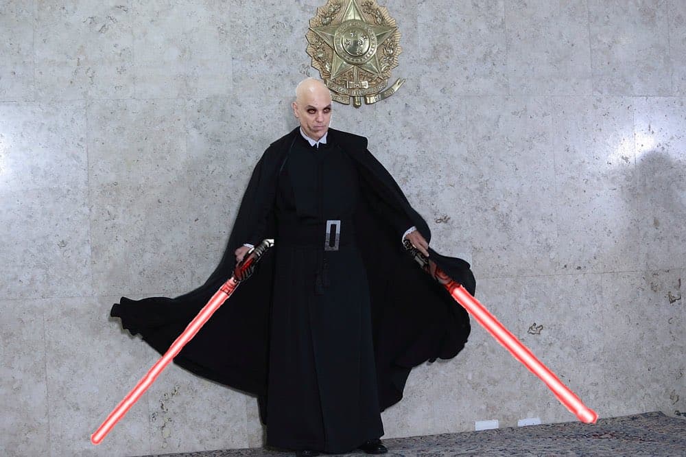 Com a suspensão do X em jogo, Musk faz piada com Moraes: &#8220;se Voldemort e um Lorde Sith tivessem um filho&#8221;