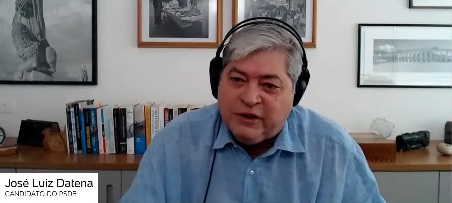 Datena chora durante sabatina: “Eu tentei ajudar as pessoas a votar em mim”