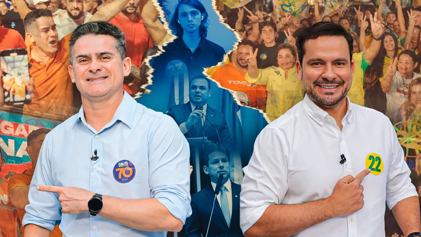 QUAEST: Alberto Neto e David Almeida dividem eleitores de Amom, Cidade e Marcelo no 2º turno