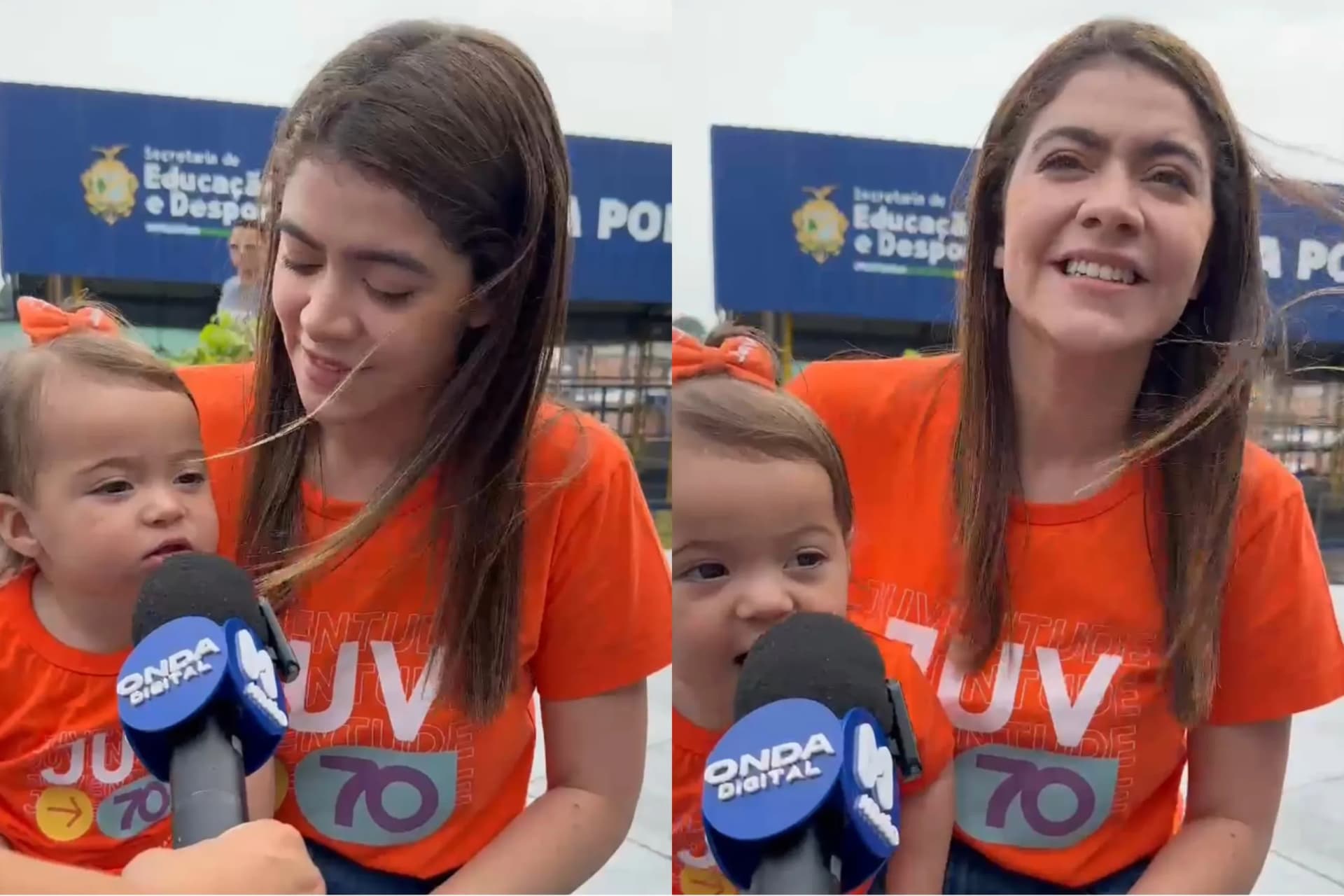 VÍDEO: Neta de David Almeida rouba cena durante votação do segundo turno em Manaus