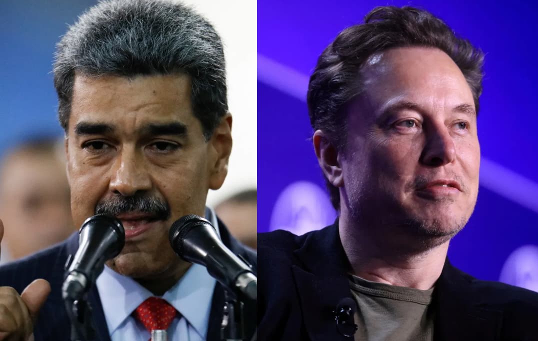 Maduro acusa Musk de investir US$ 1 milhão em “golpe” na Venezuela