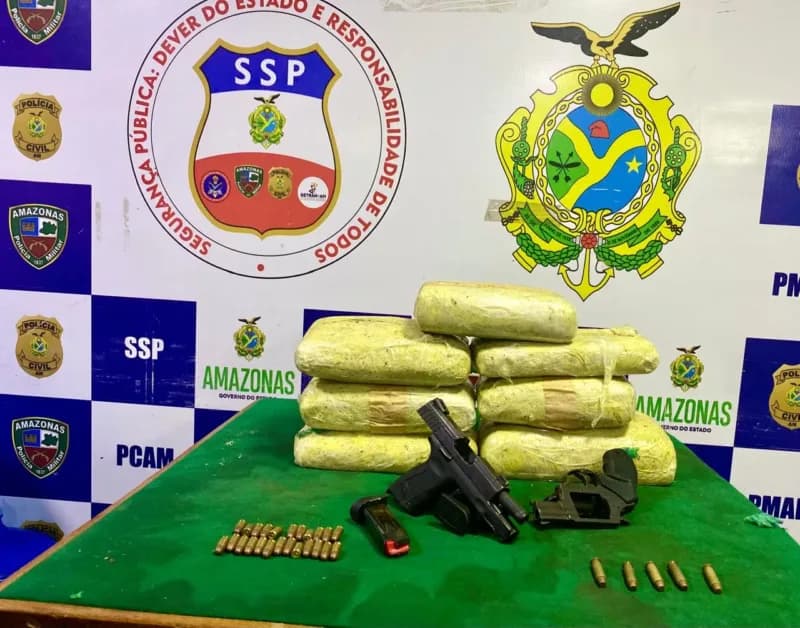 Homem é preso com 10 kg de drogas em Coari