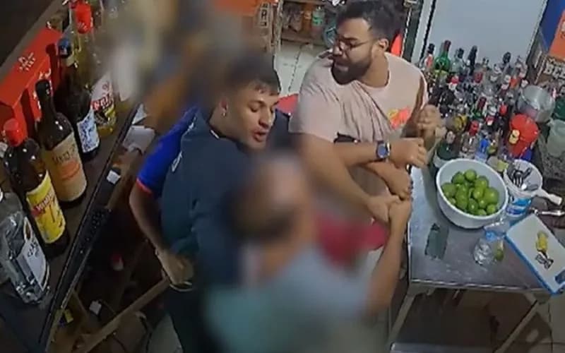 Dono de bar é agredido por clientes que se recusaram a pagar conta de R$ 216
