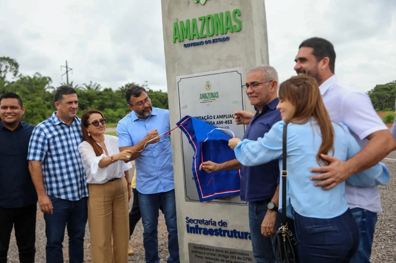 Manacapuru: Governo do Amazonas inaugura rodovia AM-453 ampliada e pavimentada