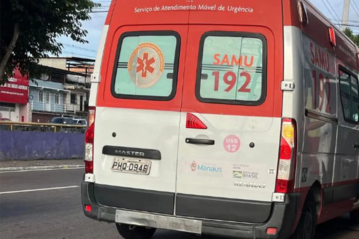 Em Manaus, motociclista mata cachorro atropelado e fica ferido