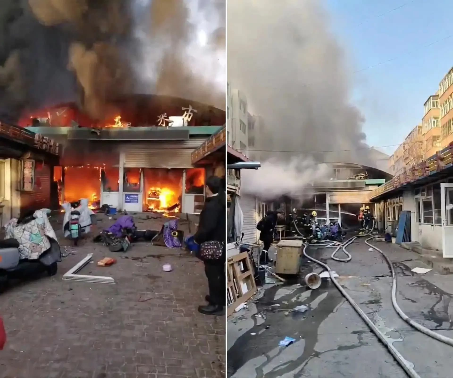 Incêndio em mercado na China deixa 8 mortos e 15 feridos