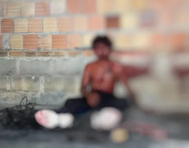 IMAGENS FORTES: &#8220;Para alimentar o meu filho&#8221;, diz suspeito de assalto após ser espancado em Manaus