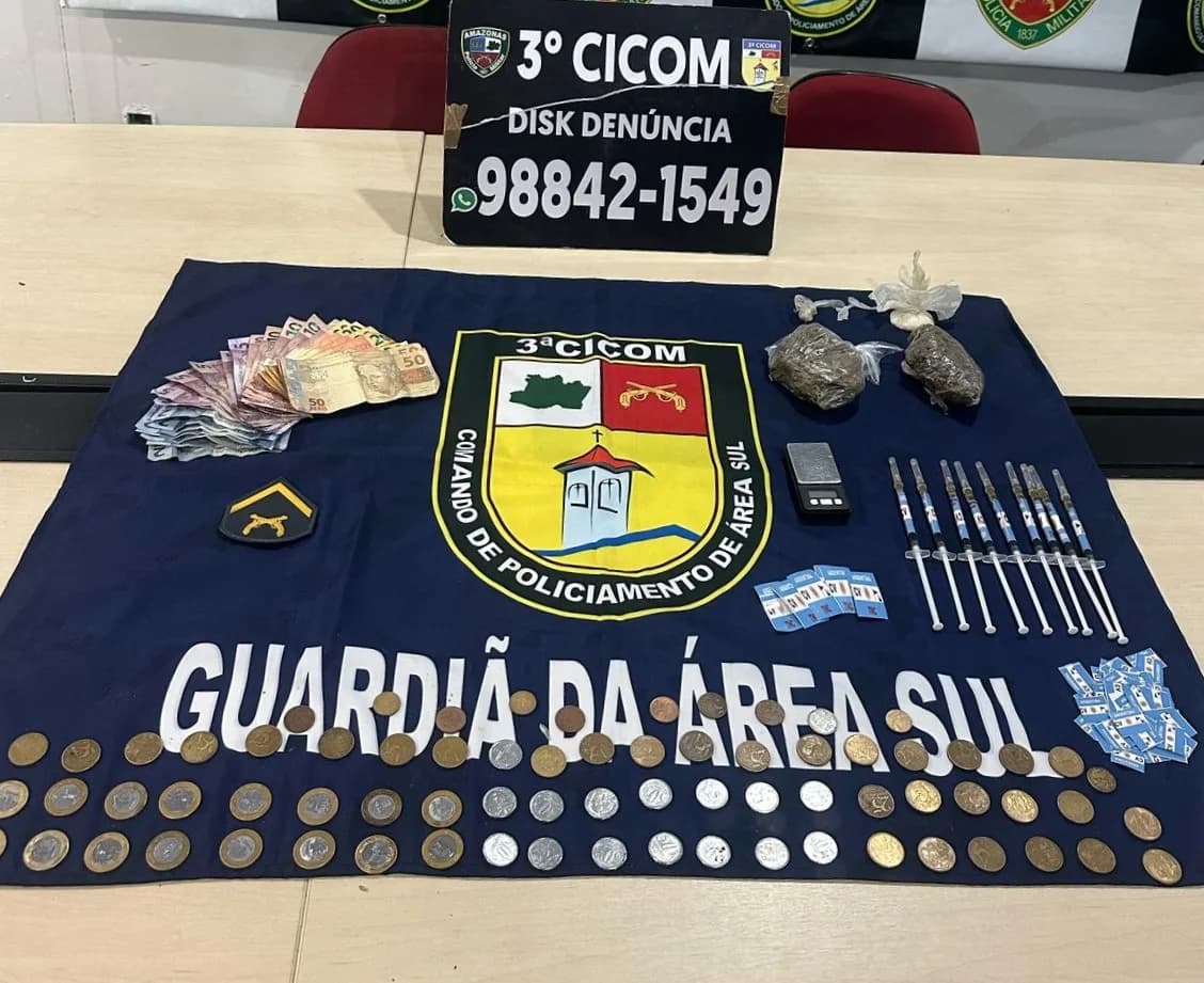 Homem de 24 anos é preso com extrato de maconha em seringas na zona Sul de Manaus