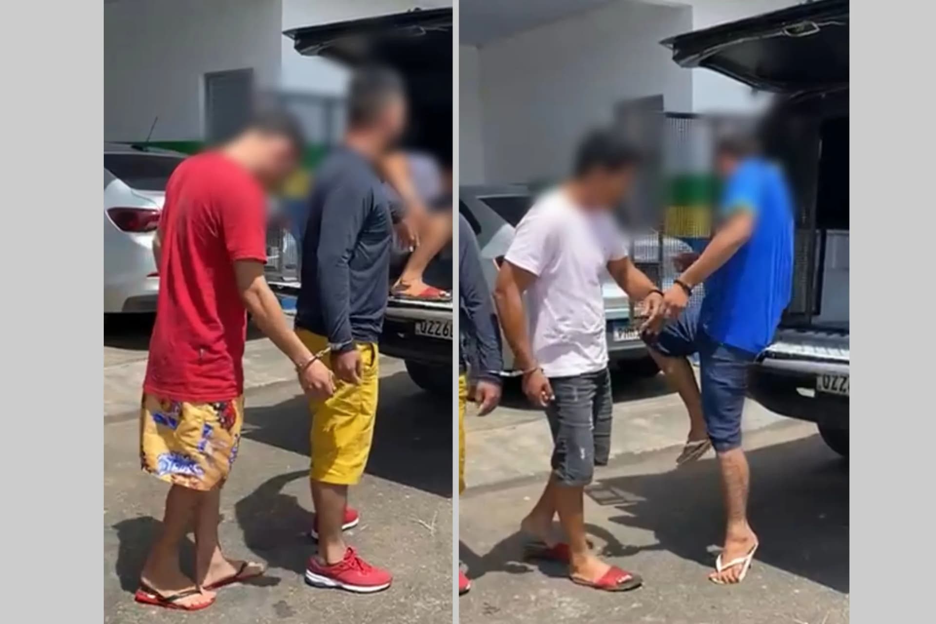 VÍDEOS: Em Coari, quatro homens são presos por descumprimento de medida protetiva e homicídio