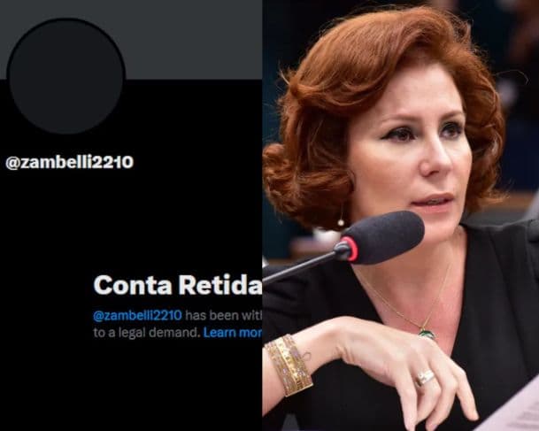 Redes sociais excluem perfis de Carla Zambelli após determinação de Alexandre de Moraes
