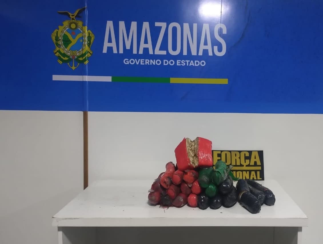 Drogas avaliadas em R$ 600 mil são apreendidas em assento de moto no Amazonas