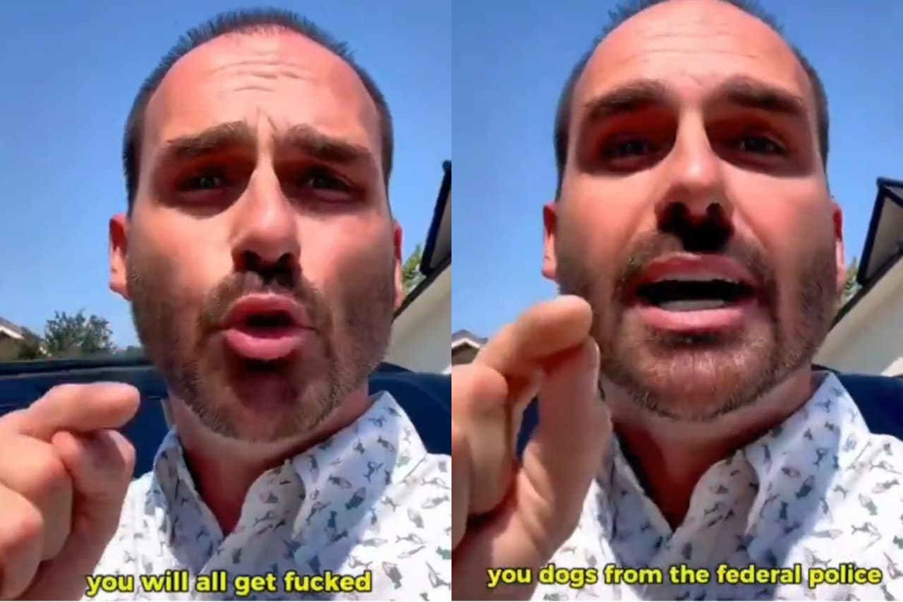 Eduardo Bolsonaro culpa PF e Moraes por assalto à casa de sua mãe e avós: &#8220;Vão se f#der&#8221;