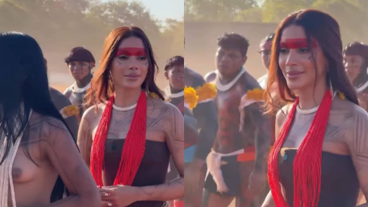 Anitta participa de ritual indígena no Xingu e se emociona: &#8220;Podem contar comigo&#8221;