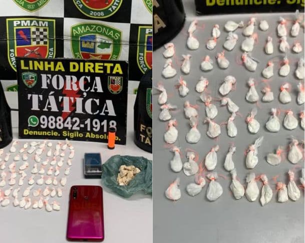 Homem é preso com drogas e balança de precisão na zona Norte de Manaus