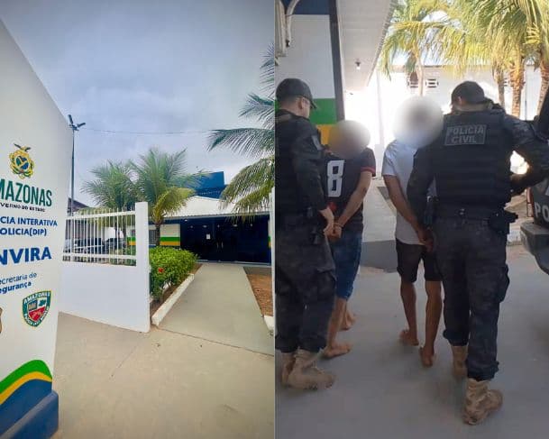 Polícia prende dois homens e apreende adolescente envolvidos em homicídio no AM