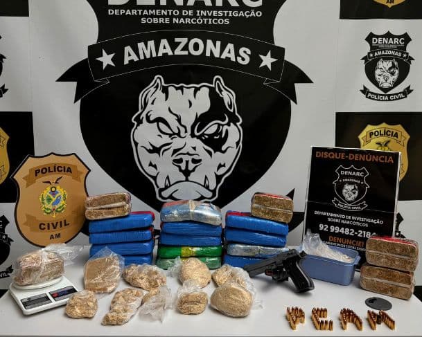 Homem é preso com 20 quilos de cocaína na zona Norte de Manaus