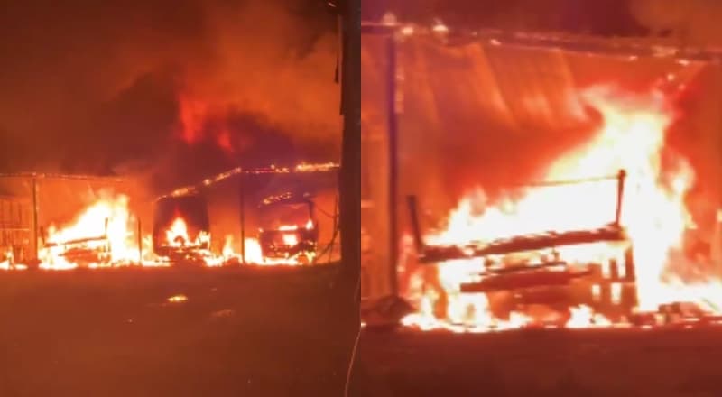 Ônibus são incendiados por facção após morte de suspeitos em troca de tiros com a polícia em Envira; vídeo