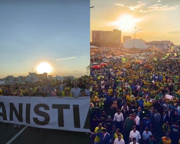 “Caminhada pela anistia” reúne apoiadores de Bolsonaro em Brasília nesta terça-feira
