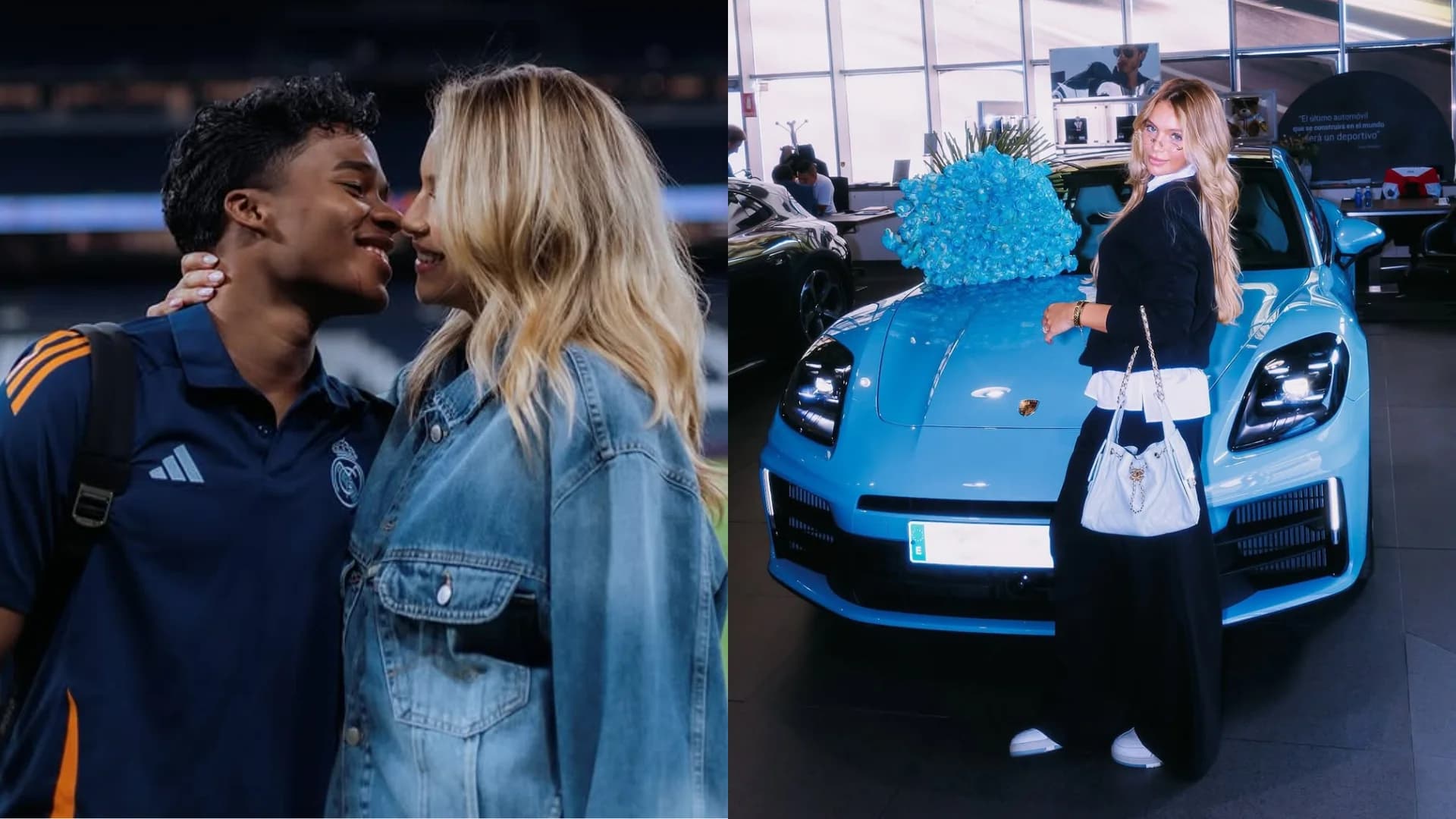 Esposa de Endrick rebate crítica após aparecer em porshe azul: &#8220;Eu que comprei, chora!&#8221;