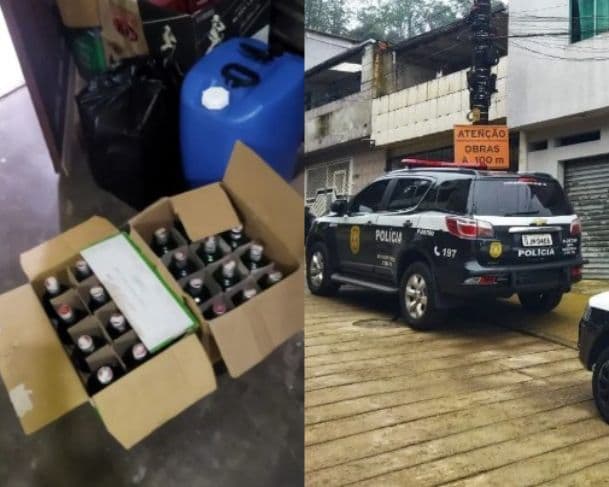Fábrica clandestina de bebidas que usava metanol é fechada em São Paulo