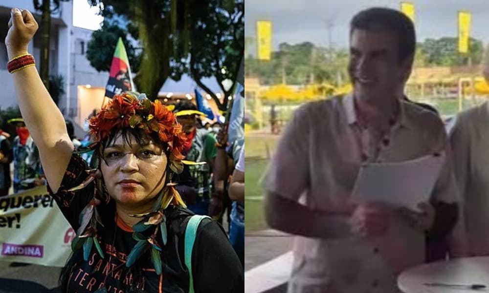 Protesto de líder indígena interrompe evento com Helder Barbalho no primeiro dia da COP30 em Belém