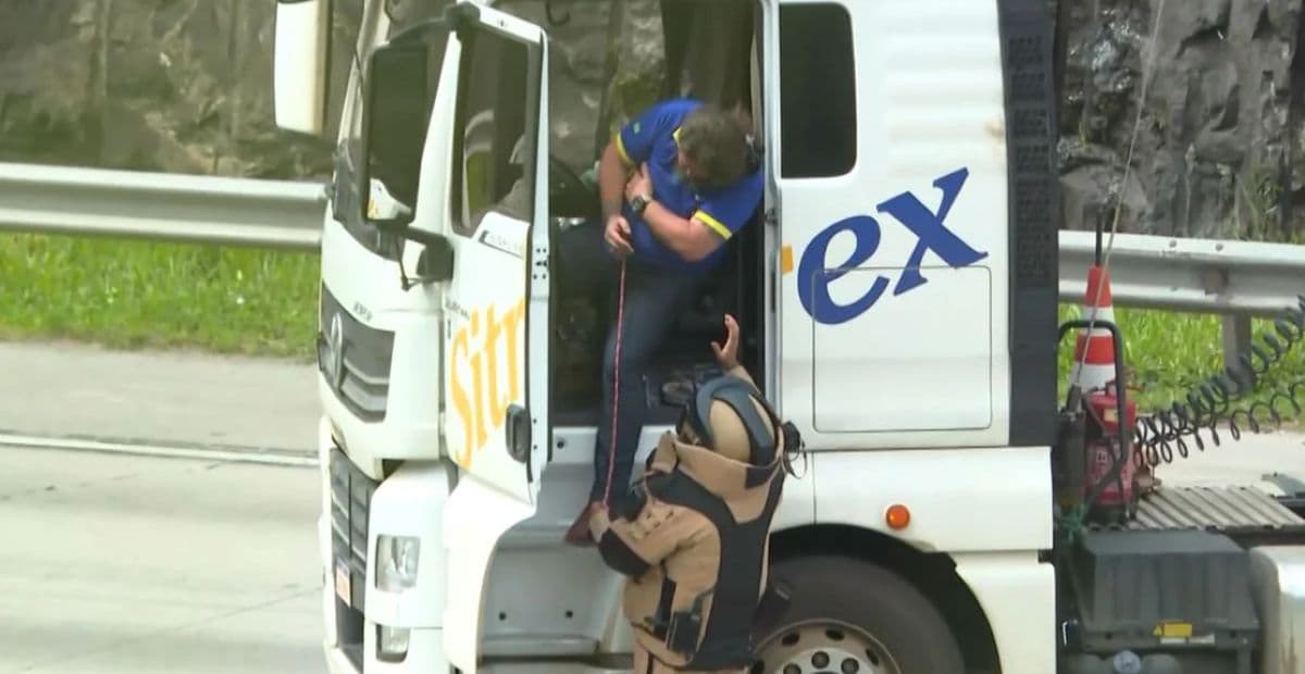 Motorista de carreta com bomba falsa em Rodoanel de SP levou explosivos ao Peru, diz polícia